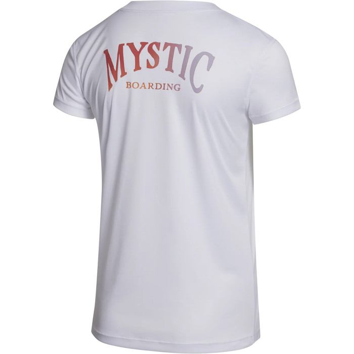 2023 Mystic Jayde Mulher Manga Curta Solta Quickdry Lycra Vest 35001.230157 - Branco